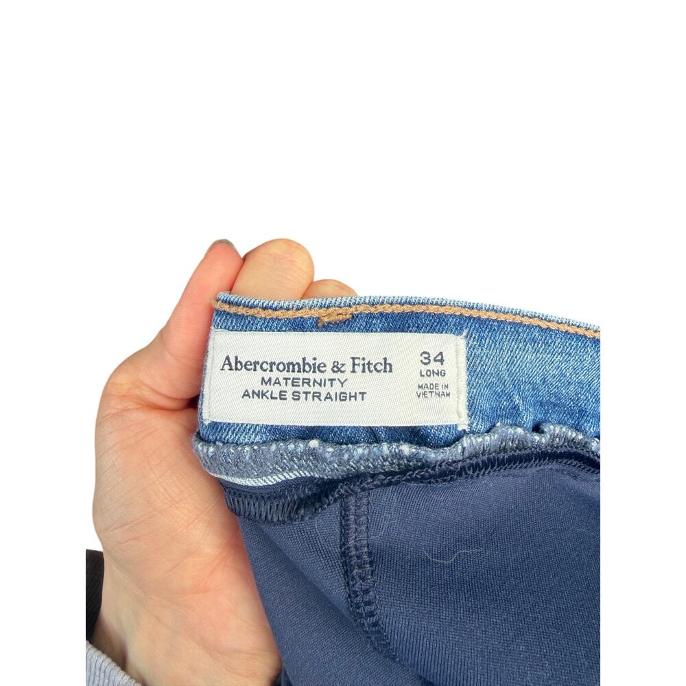 Abercrombie and Fitch Maternity Ankle Straight Jeans Size 34 Long - Picture 5 of 6